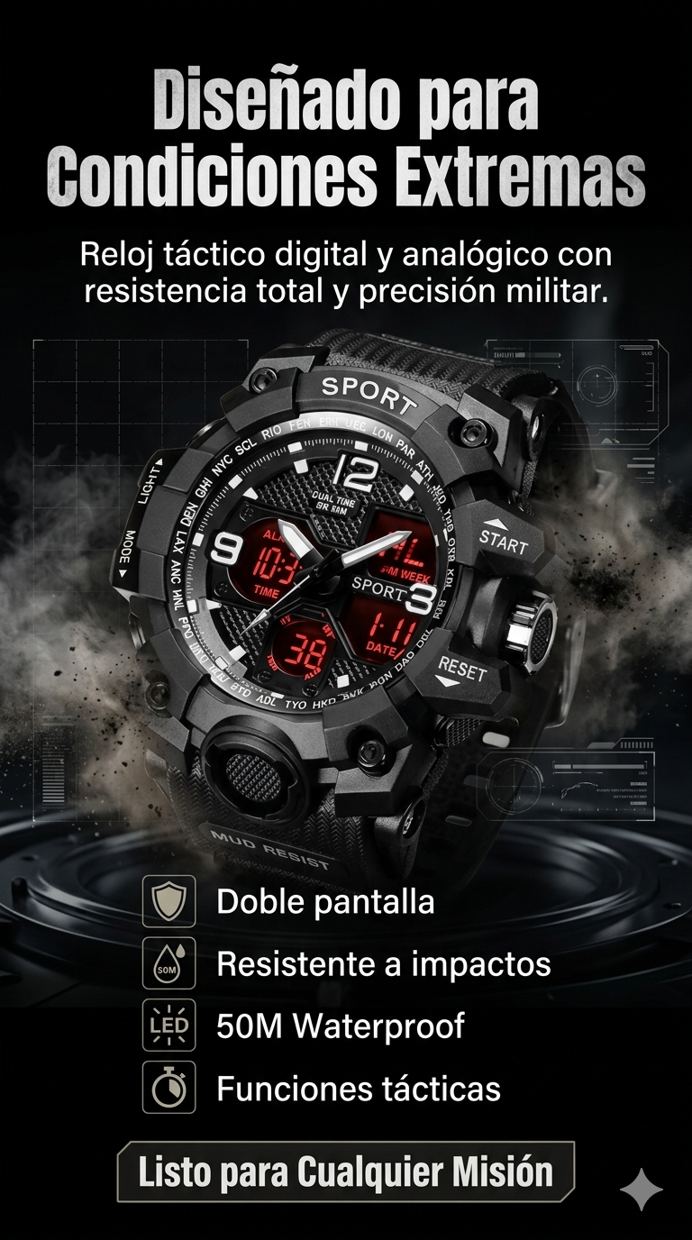 Military deportivo watch