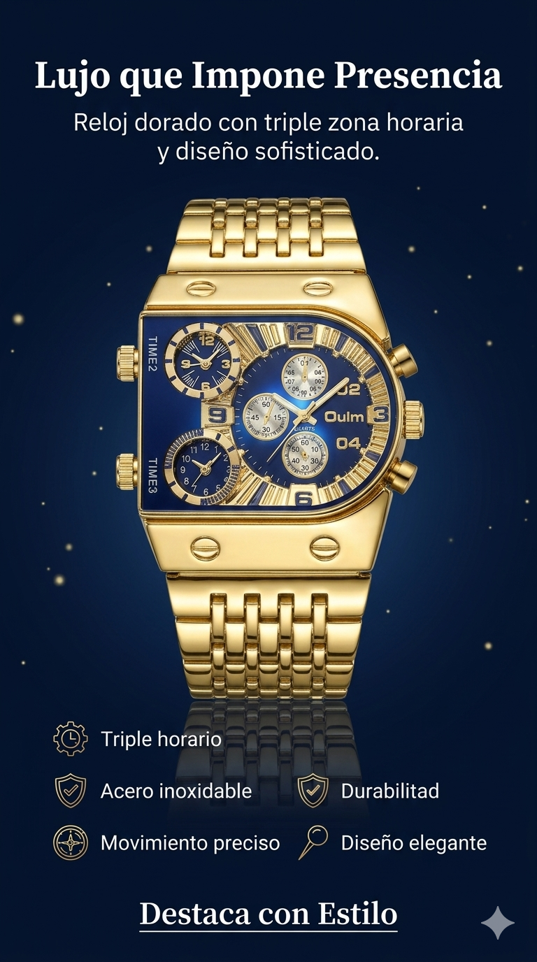 Reloj Oulm moderno para hombre
