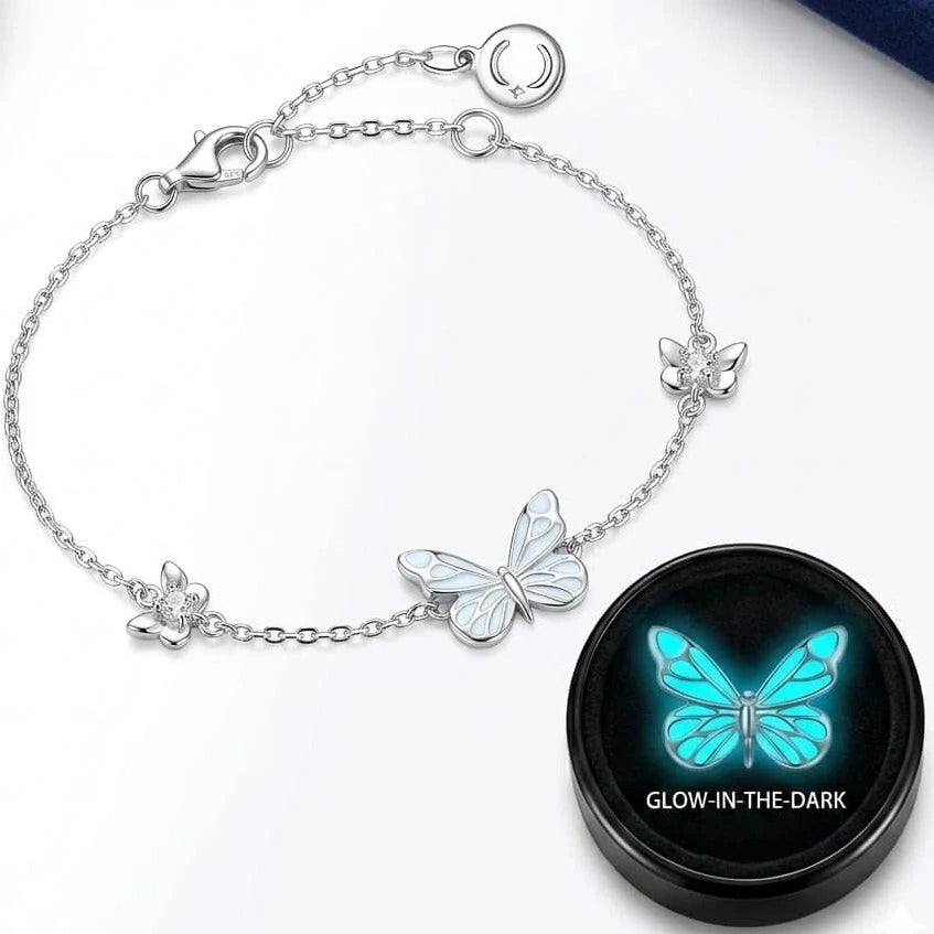 🦋 Pulsera "Mariposa Azul": Un toque de encanto atemporal y feminidad ✨